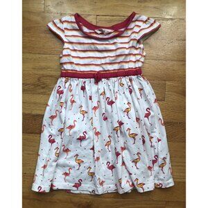 Beebay Size 4 Striped Flamingo Dress